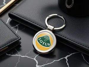 Lotus Schlüsselanhänger Damen Minimal Edelstahl
